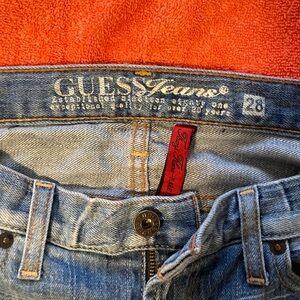 GUESS Foxy Flare Denim Blue Jeans with Branded Tab
